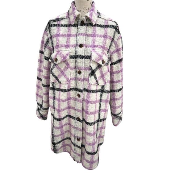 Samsoe Samsoe Galatea Plaid Oversized
Shirt Jacket - Picture 2 of 8
